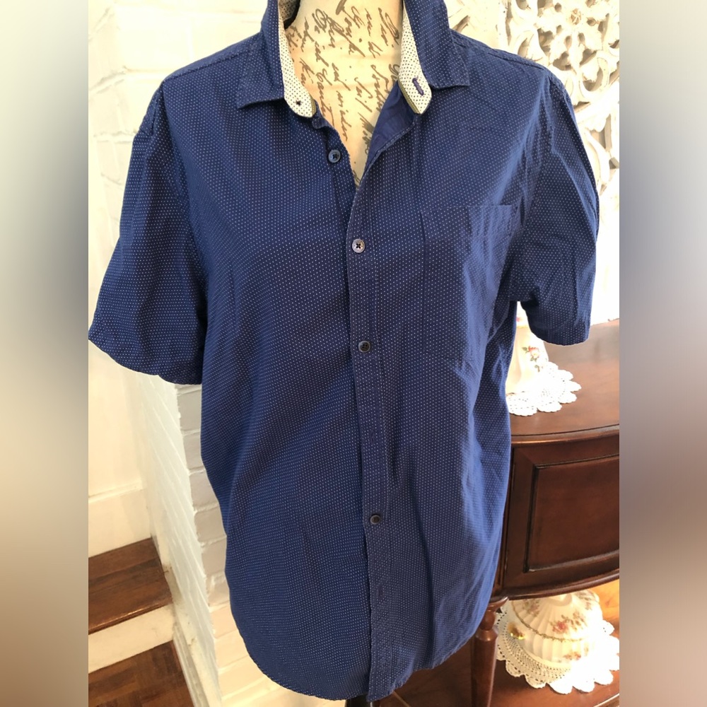 DENIM & FLOWER MENS CASUAL DRESS SHIRT